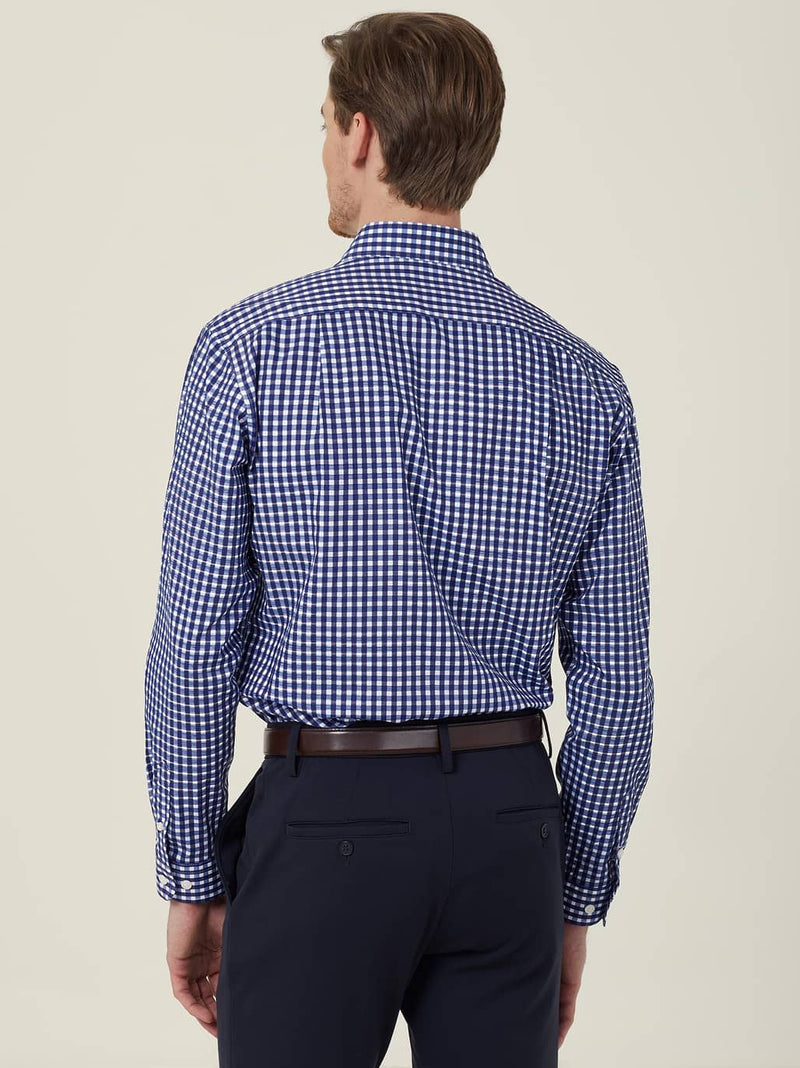 NNT CATDWX Dobby Check Long Sleeve Shirt Mens – product photo