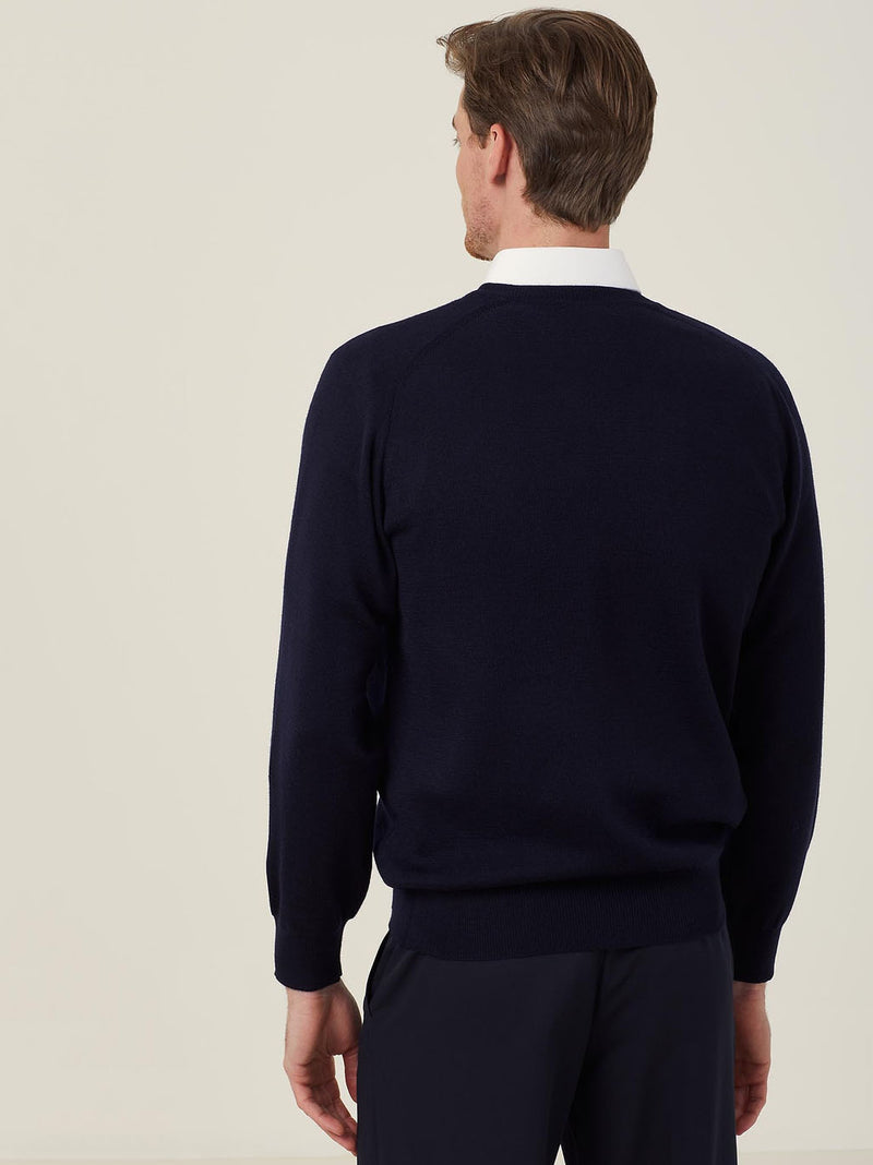 NNT CATE28 Wool Rich V-Neck Sweater Mens – product photo