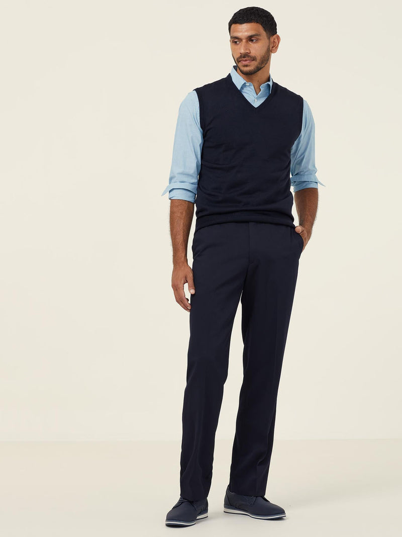 NNT CATF24 Acrylic V-Neck Vest Mens – product photo