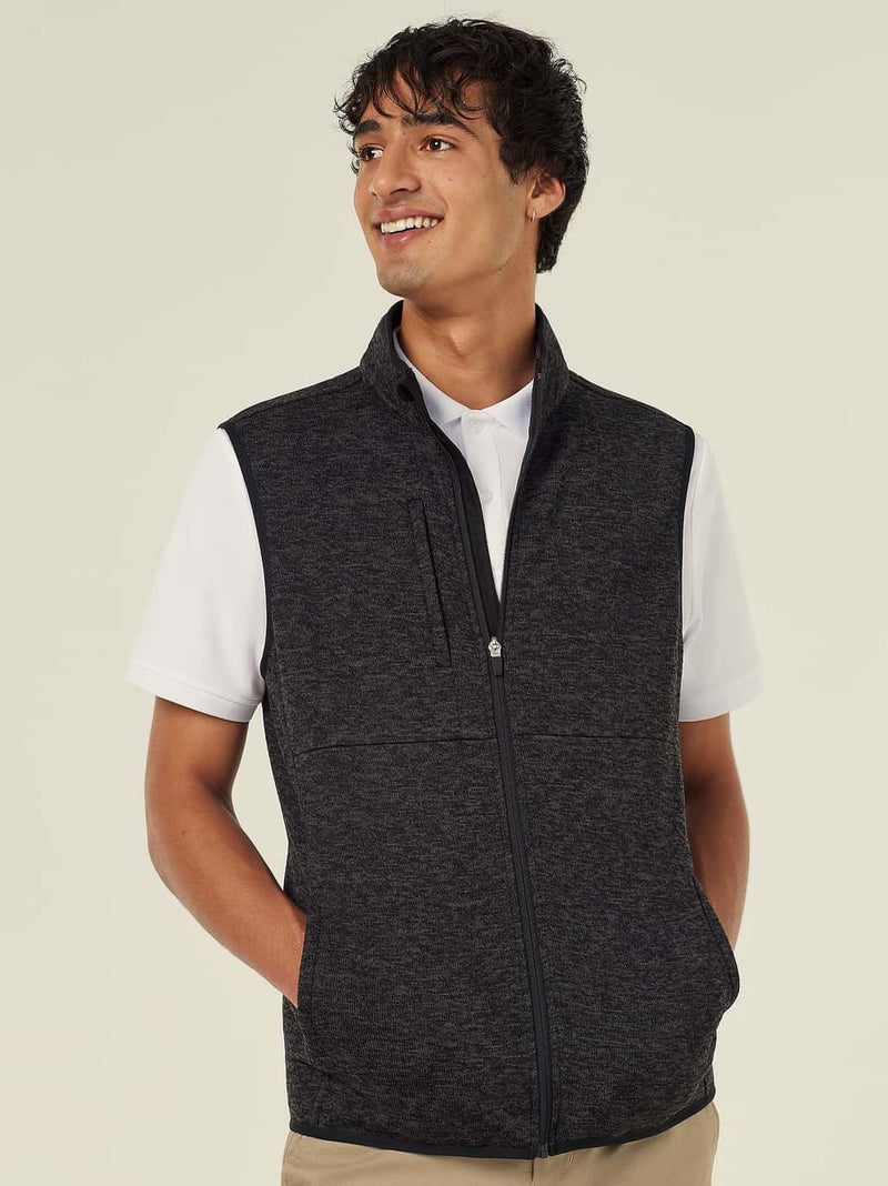 NNT CATF32 Textured Fleece Zip Front Vest Mens – product photo