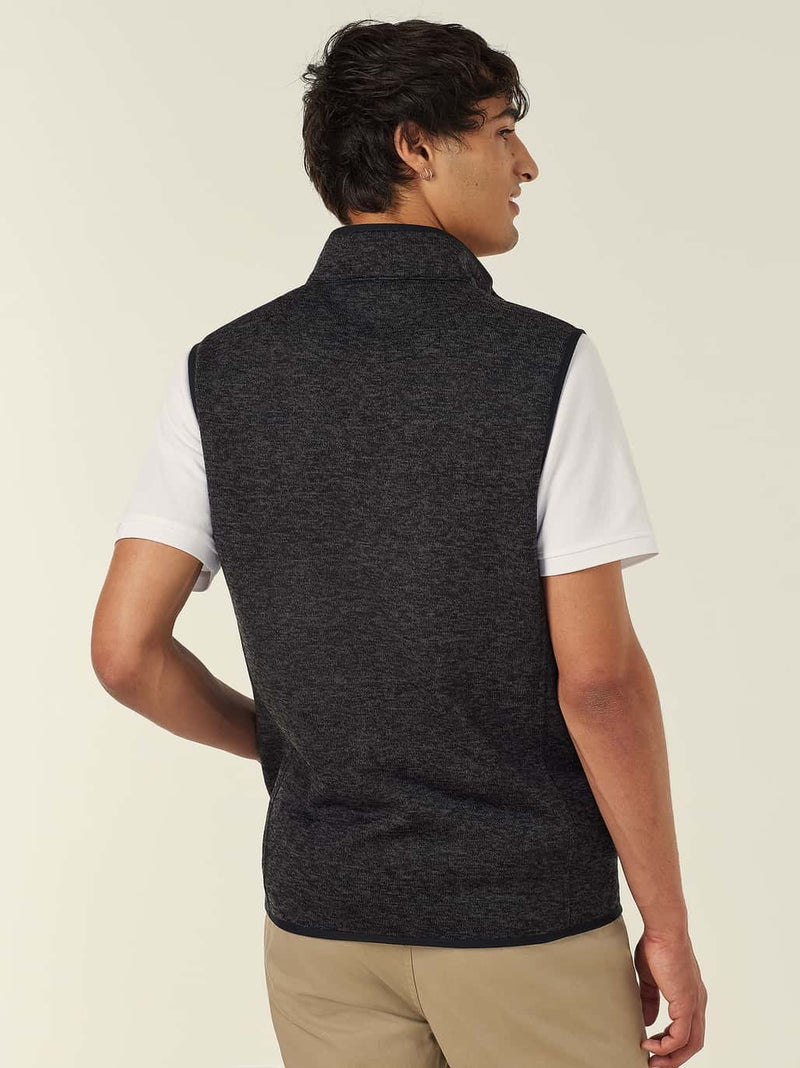 NNT CATF32 Textured Fleece Zip Front Vest Mens – product photo
