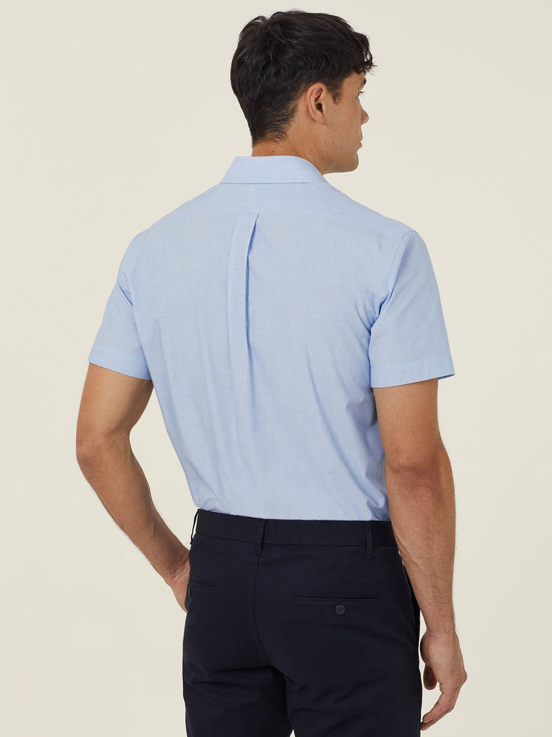 NNT CATJB7 Poly Cotton End On End Short Sleeve Shirt Mens – product photo