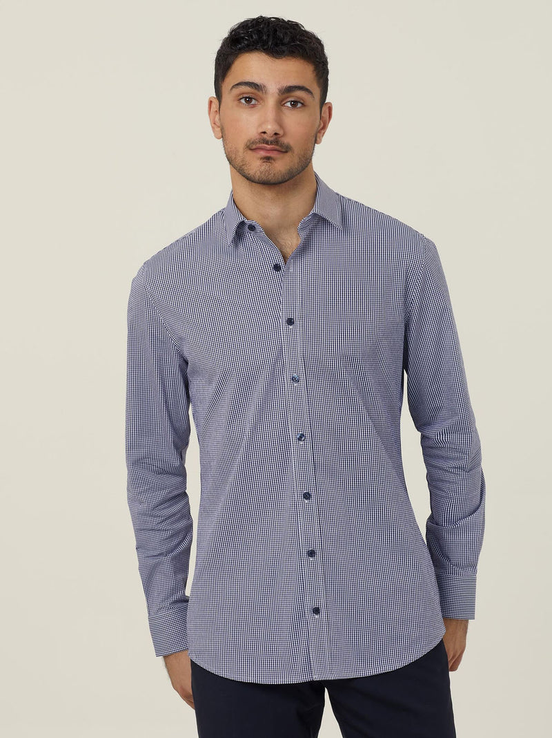 Navy/white Check