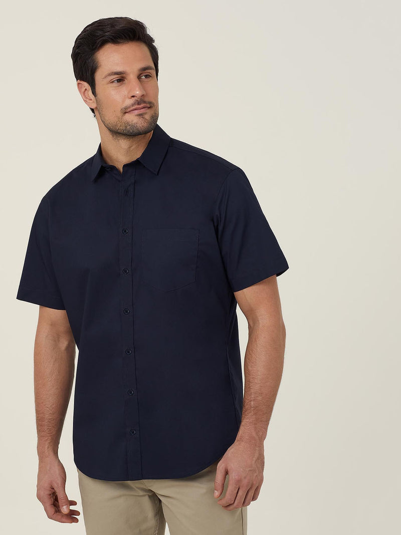 NNT CATJDN Avignon Stretch Short Sleeve Shirt Mens – product photo
