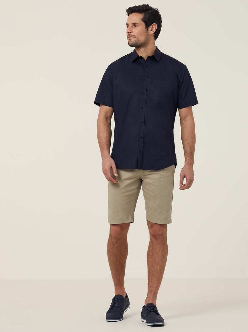 NNT CATJDN Avignon Stretch Short Sleeve Shirt Mens – product photo