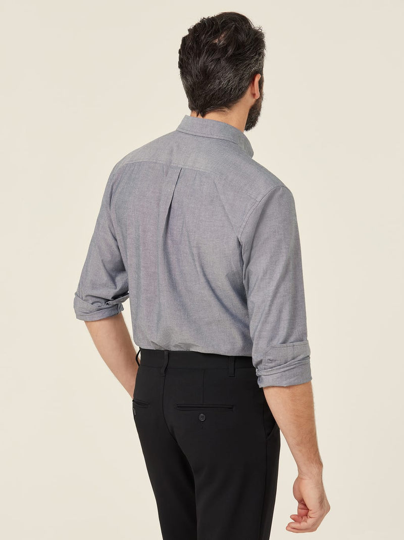 NNT CATJJU Cotton Chambray Long Sleeve Shirt Mens – product photo