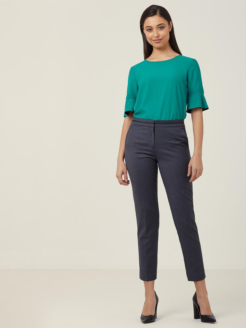 NNT CATU5T French Georgette Fluted Sleeve Top Ladies – product photo