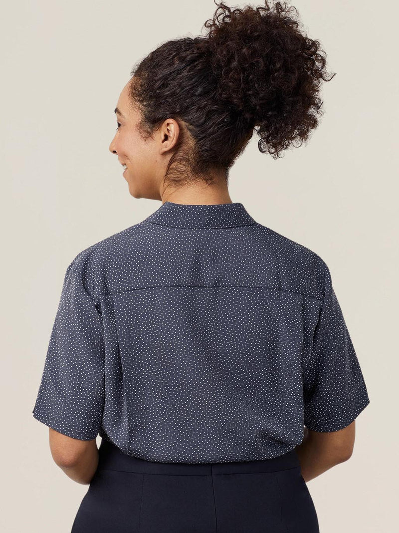 NNT CATU7H Silvi Spot Print Short Sleeve Shirt Ladies – product photo