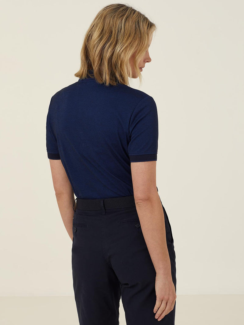 NNT CATUF9 Textured Short Sleeve Polo Ladies – product photo