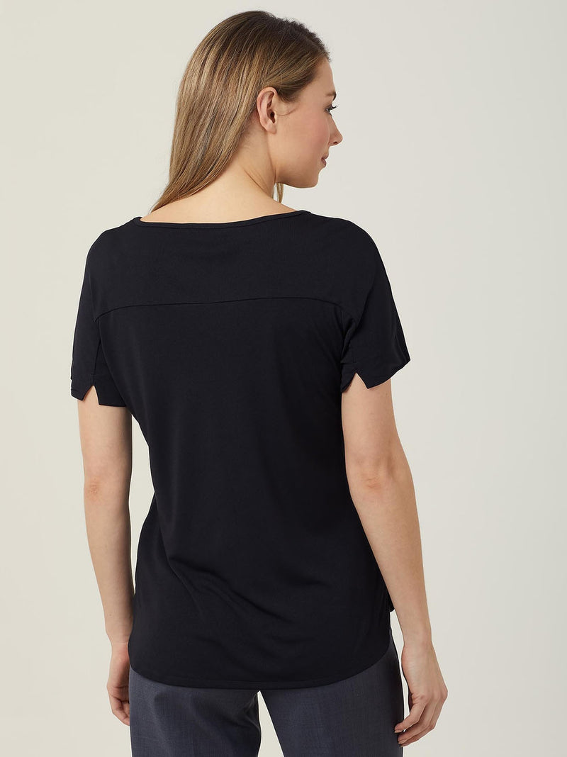 NNT CATUHN Matt Jersey Boat Neck Top Ladies – product photo