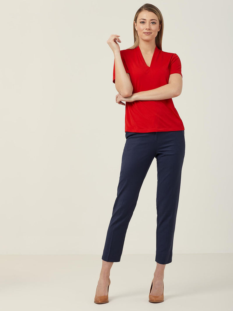 NNT CATUHP Matt Jersey V-Neck Top Ladies – product photo
