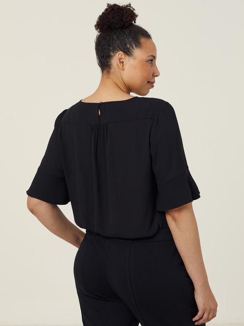 NNT CATUK4 Georgie Fluted Sleeve Top Ladies – product photo