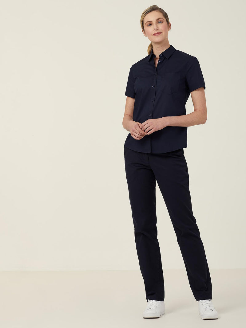 NNT CATUK8 Avignon Stretch Short Sleeve Slim Shirt Ladies – product photo