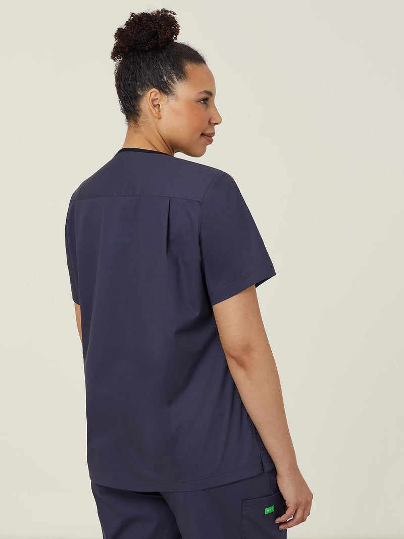 NNT CATULL Nightingale V-neck Contrast Scrub Top Ladies – product photo