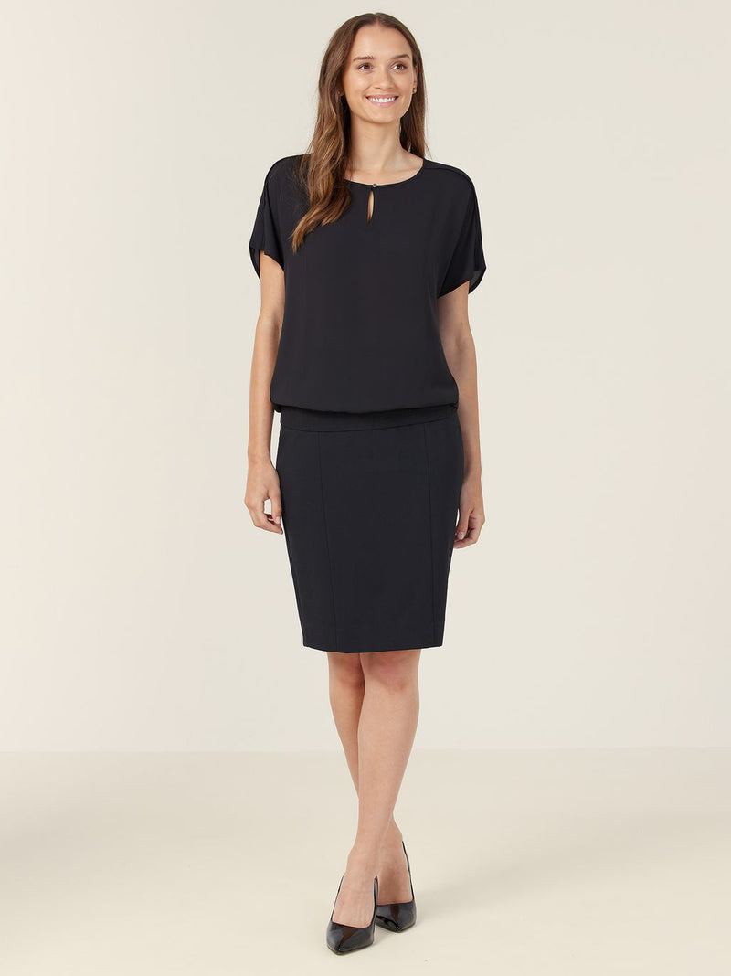 NNT CATUQT Georgie Short Sleeve Rib Hem Top Ladies – product photo