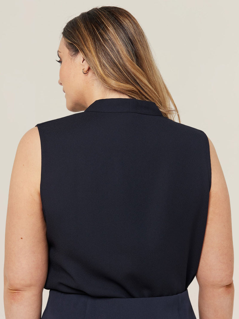 NNT CATUQX Satin Back Crepe Sleeveless Top Ladies – product photo