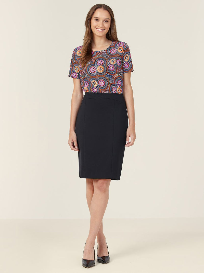 NNT CATUSV Polyester Print Bush Tucker Indigenous Blouse Ladies – product photo