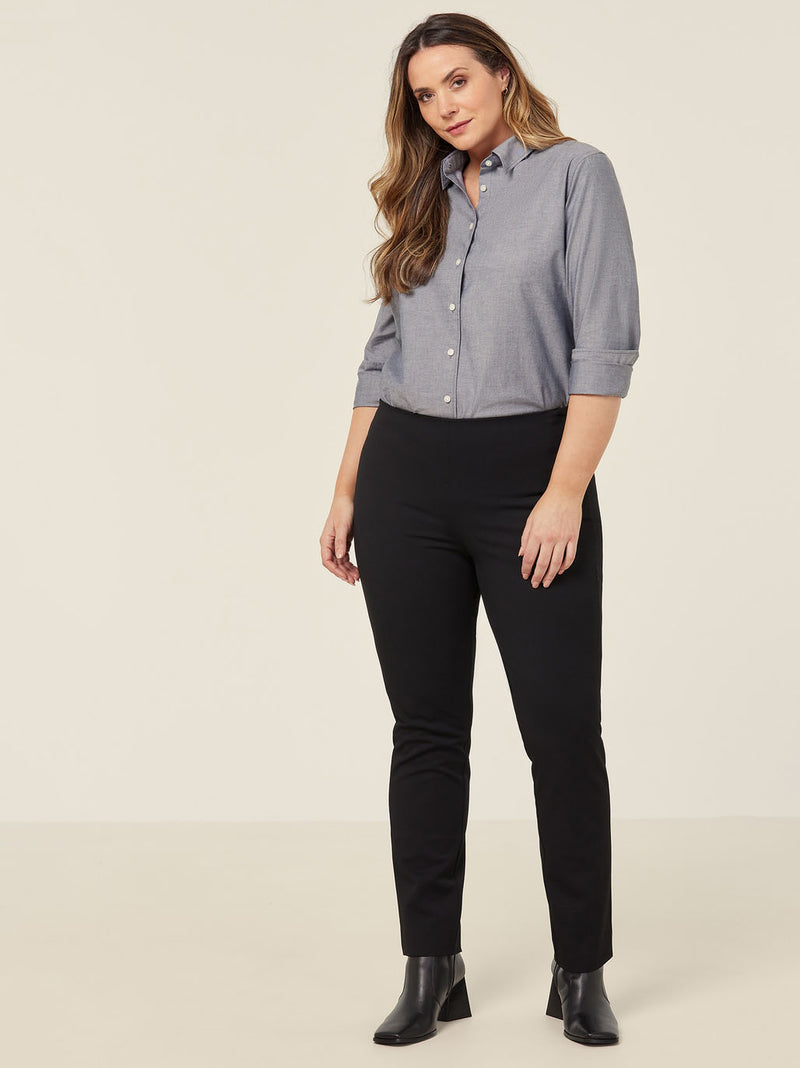 NNT CATUSZ Cotton Chambray Long Sleeve Shirt Ladies – product photo