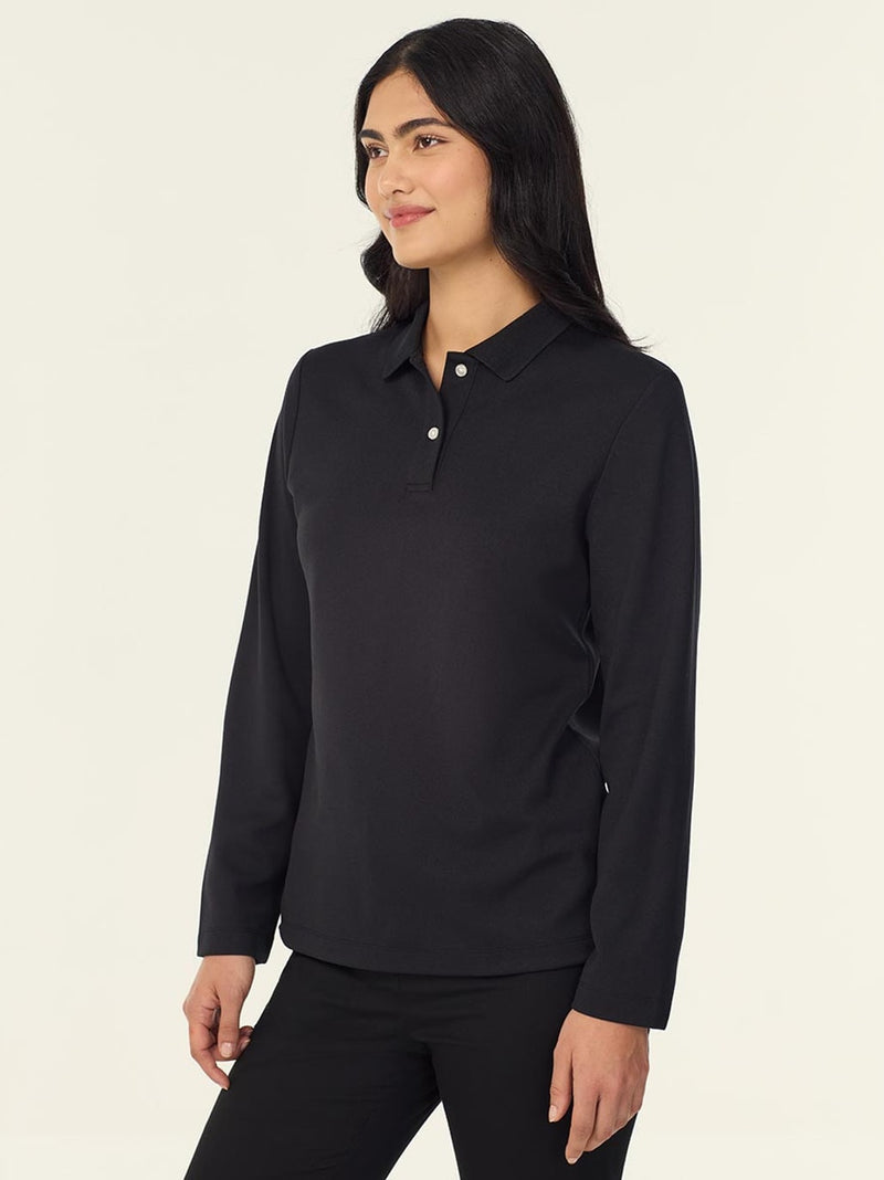 NNT CATUYZ Antibacterial Polyface Long Sleeve Polo Ladies – product photo