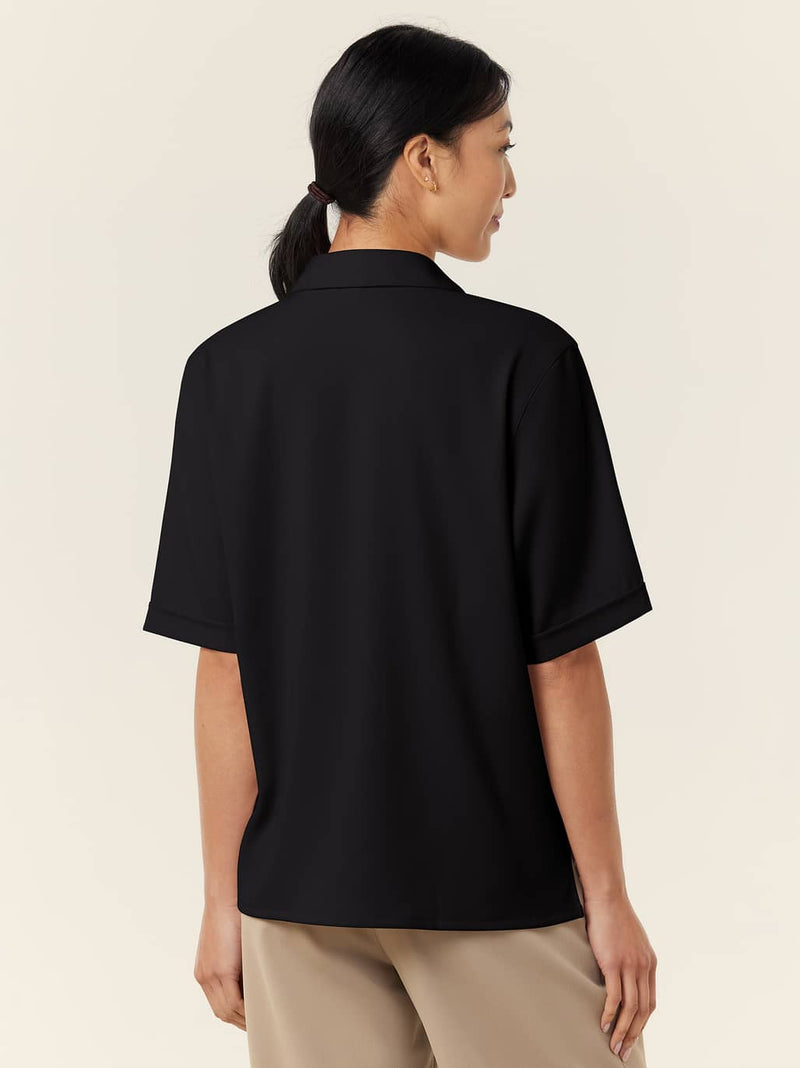 NNT CATUZ9 Heavy Georgette Short Sleeve Shirt Ladies – product photo