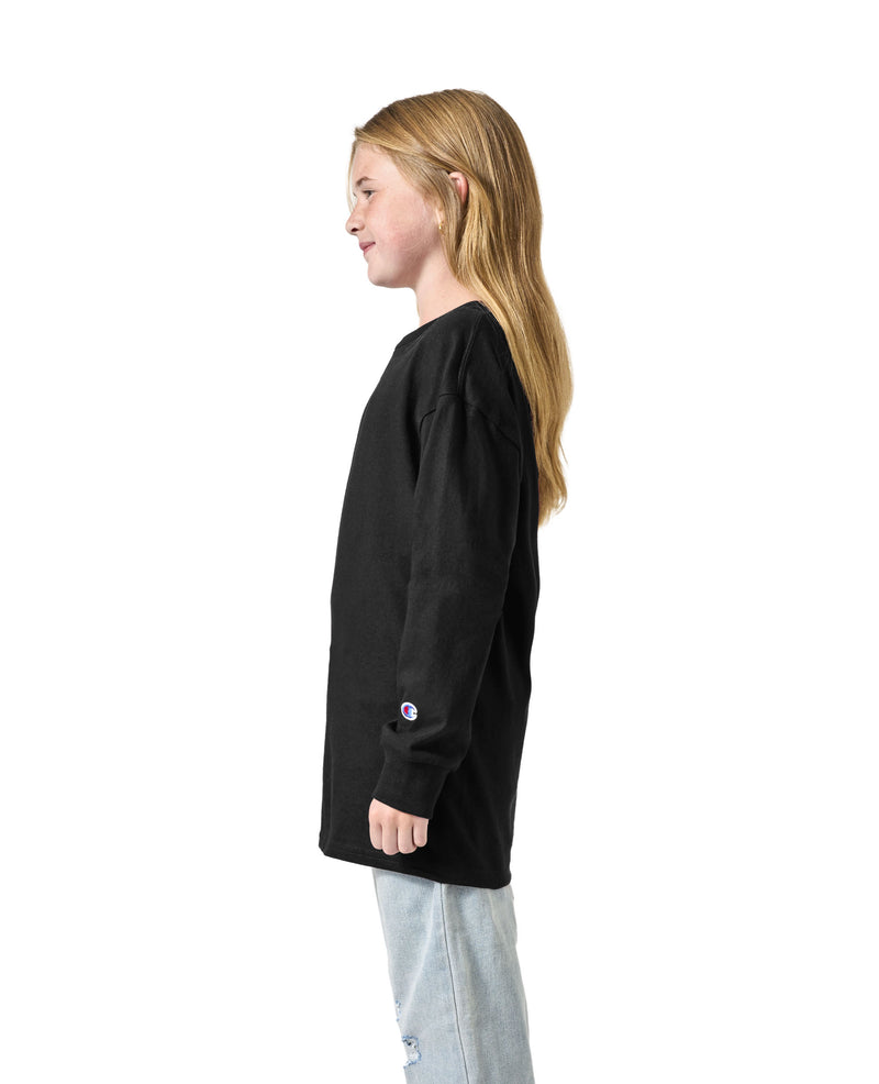 Champion CH1751 Long Sleeve T-Shirt Kids – rear view