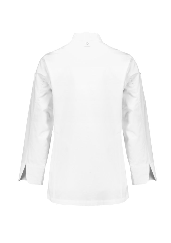 Biz Collection CH430LL Gusto Womens Long Sleeve Chef Jacket REAR