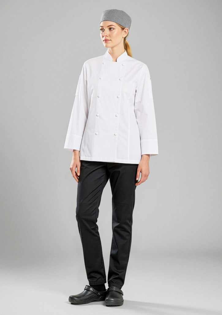 Biz Collection CH430LL Gusto Womens Long Sleeve Chef Jacket 2
