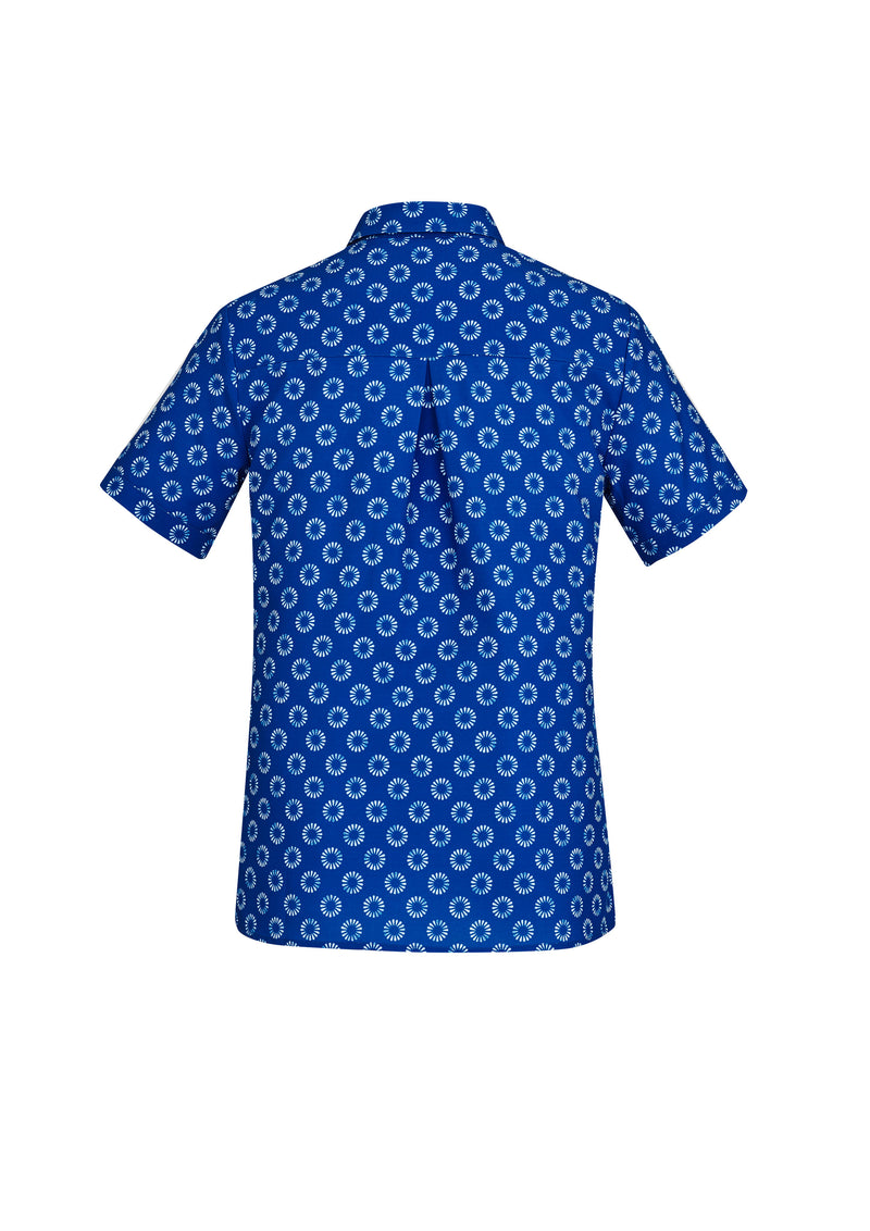 Biz Collection CS948LS Florence Daisy Print Short Sleeve Shirt Ladies 5