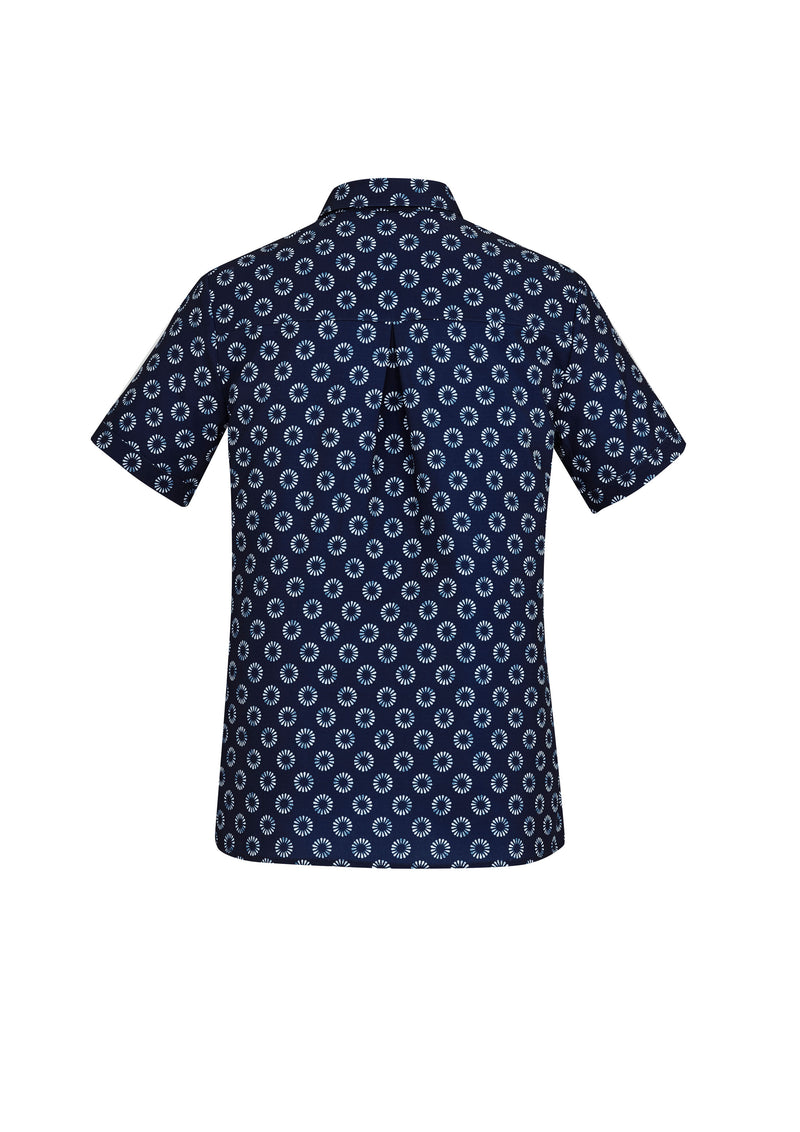 Biz Collection CS948LS Florence Daisy Print Short Sleeve Shirt Ladies 3