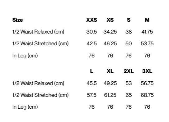 Size guide – Pink Jogger Scrub Pant Ladies