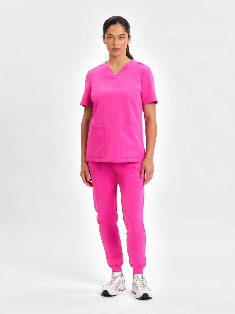 Inaura CSP241LL Pink Jogger Scrub Pant Ladies