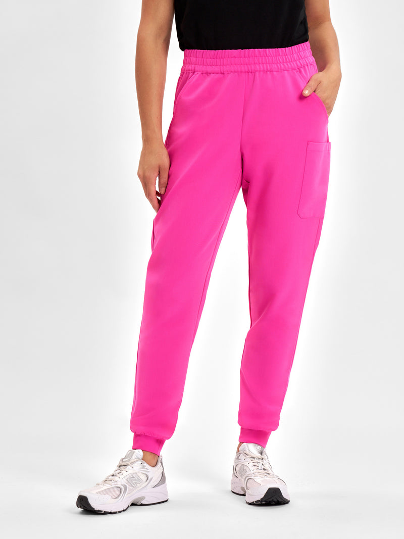 Inaura CSP241LL Pink Jogger Scrub Pant Ladies 2