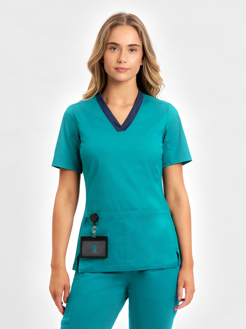 Inaura CST043LS Riley Stretch Scrub Top Ladies 2