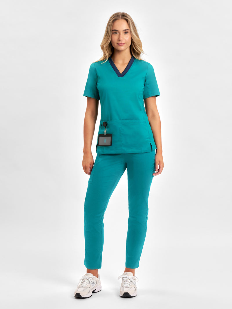 Inaura CST043LS Riley Stretch Scrub Top Ladies 3