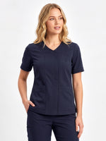 Inaura CST240LS Parks Zip Front Scrub Top Ladies