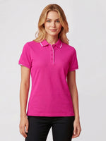 Inaura CST313LS Pink Short Sleeve Polo Ladies