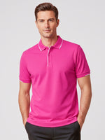 Inaura CST313MS Pink Short Sleeve Polo Mens