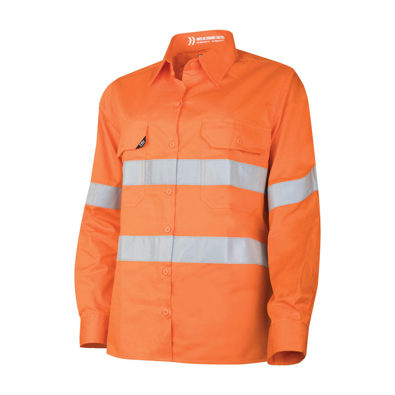 Lightweight Hi-Vis Shirt with Reflective Tape Ladies (Core Series)