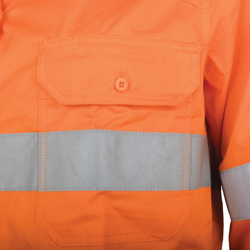 Lightweight Hi-Vis Shirt with Reflective Tape Ladies (Core Series)