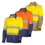 Tru Workwear CSW2000T3 Lightweight Vented Hi-Vis Drill Shirt TRuVis Tape Ladies