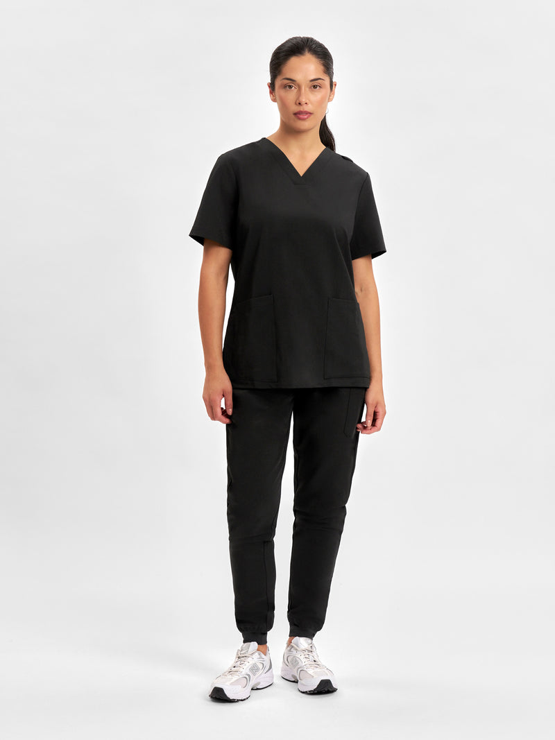 Inaura CU543LS Pulse V-Neck Scrub Top Ladies 4