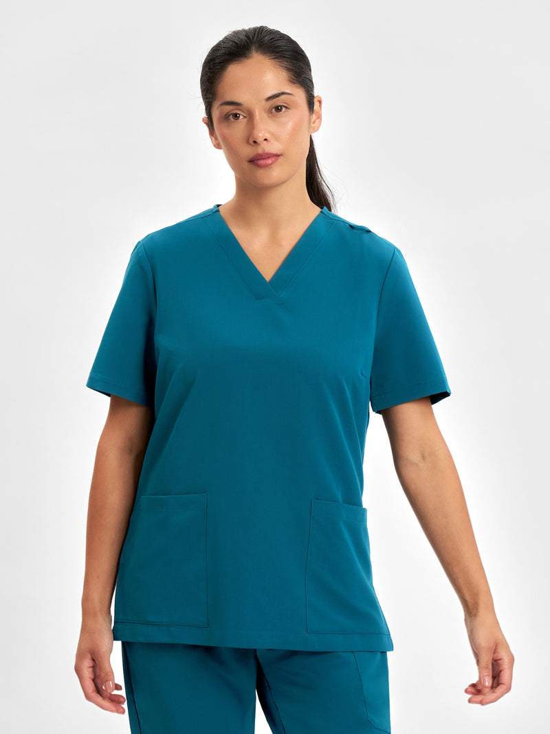 Inaura CU543LS Pulse V-Neck Scrub Top Ladies 2
