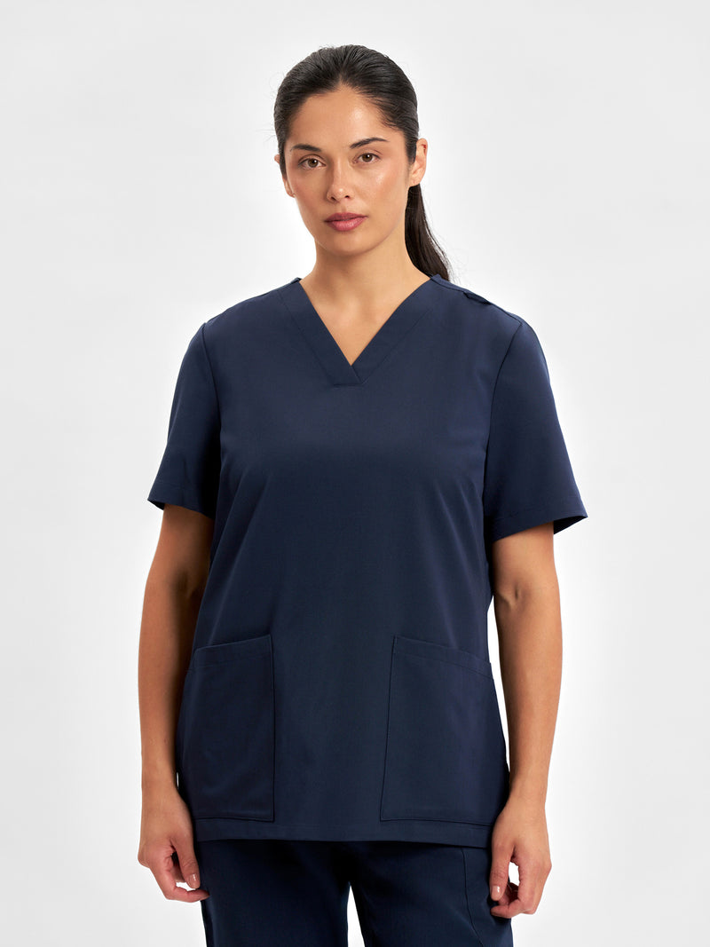 Inaura CU543LS Pulse V-Neck Scrub Top Ladies 5