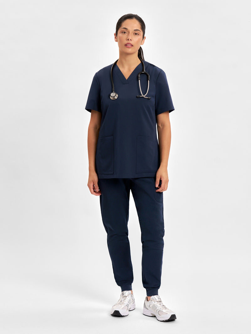 Inaura CU543LS Pulse V-Neck Scrub Top Ladies 6