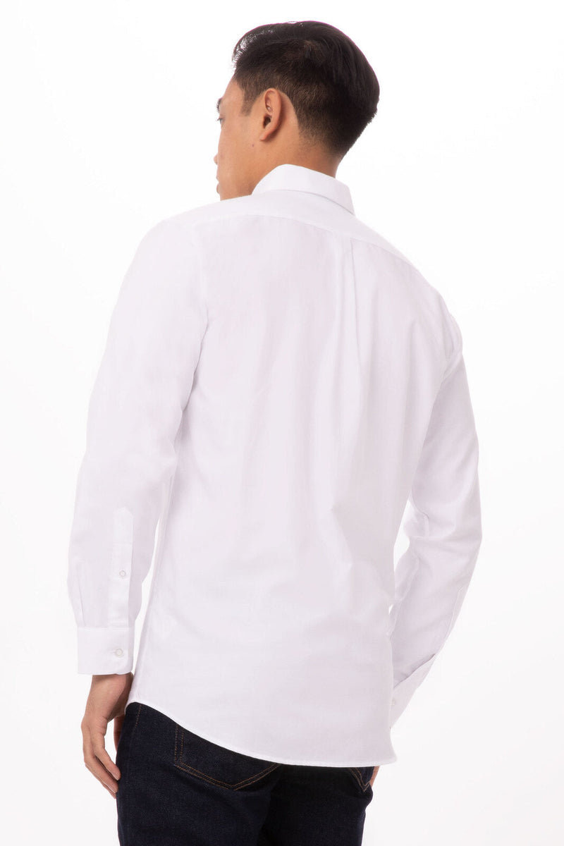 Chef Works D500-WHT Oxford Dress Shirt Mens – product photo