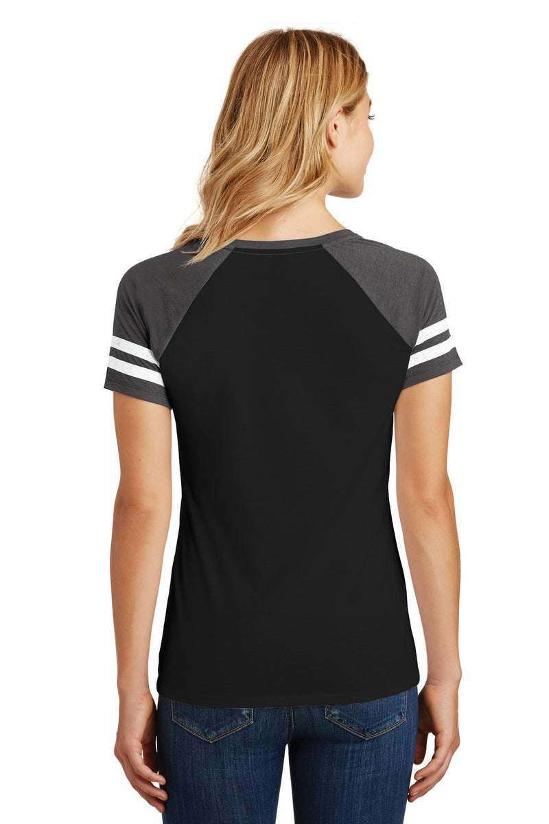 District DM476 Game V-Neck Tee Ladies – product photo