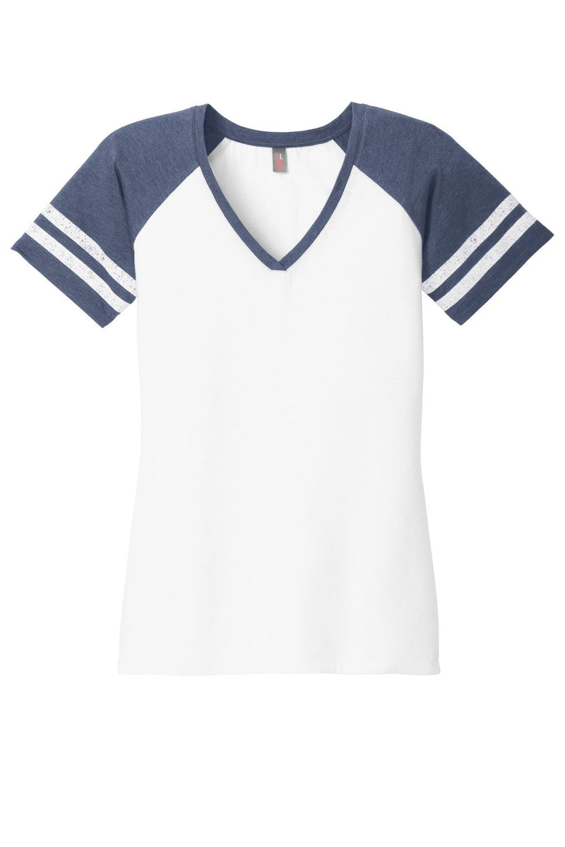 White/Heathered True Navy