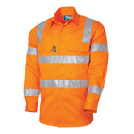 Lightweight VIC Rail Vented L/S Hi-Vis Drill Shirt With Perforated Reflective Tape (Plus Series)