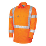 Lightweight NSW Rail Vented L/S Hi-Vis Drill Shirt With Perforated Reflective Tape (Plus Series)