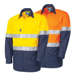Tru Workwear DS2169T1 Ripstop Vented L/S Hi-Vis Cotton With Reflective Tape